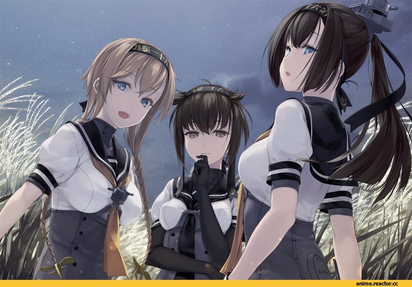 Rokuwata Tomoe, Anime Art, Hatsuzuki (Kantai Collection), Kantai Collection, Teruzuki (Kantai Collection), Akizuki (Kantai Collection), Anime