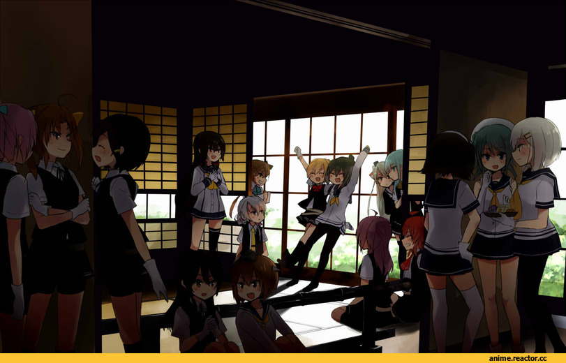 Akigumo, Amatsukaze (Kantai Collection), Hagikaze (Kantai Collection), Hamakaze (Kantai Collection), Isokaze (Kantai Collection), Kagerou (Kantai Collection), Shiranui (Kantai Collection), Tokitsukaze (Kantai Collection), Urakaze, Yukikaze, Anime, Kantai Collection, Tanikaze (Kantai Collection), Oyashio (Kantai Collection), Maikaze (Kantai Collection), Nowaki (Kantai Collection), Hatsukaze, Kuroshio (Kantai Collection), Arashi (Kantai Collection), Annin Musou