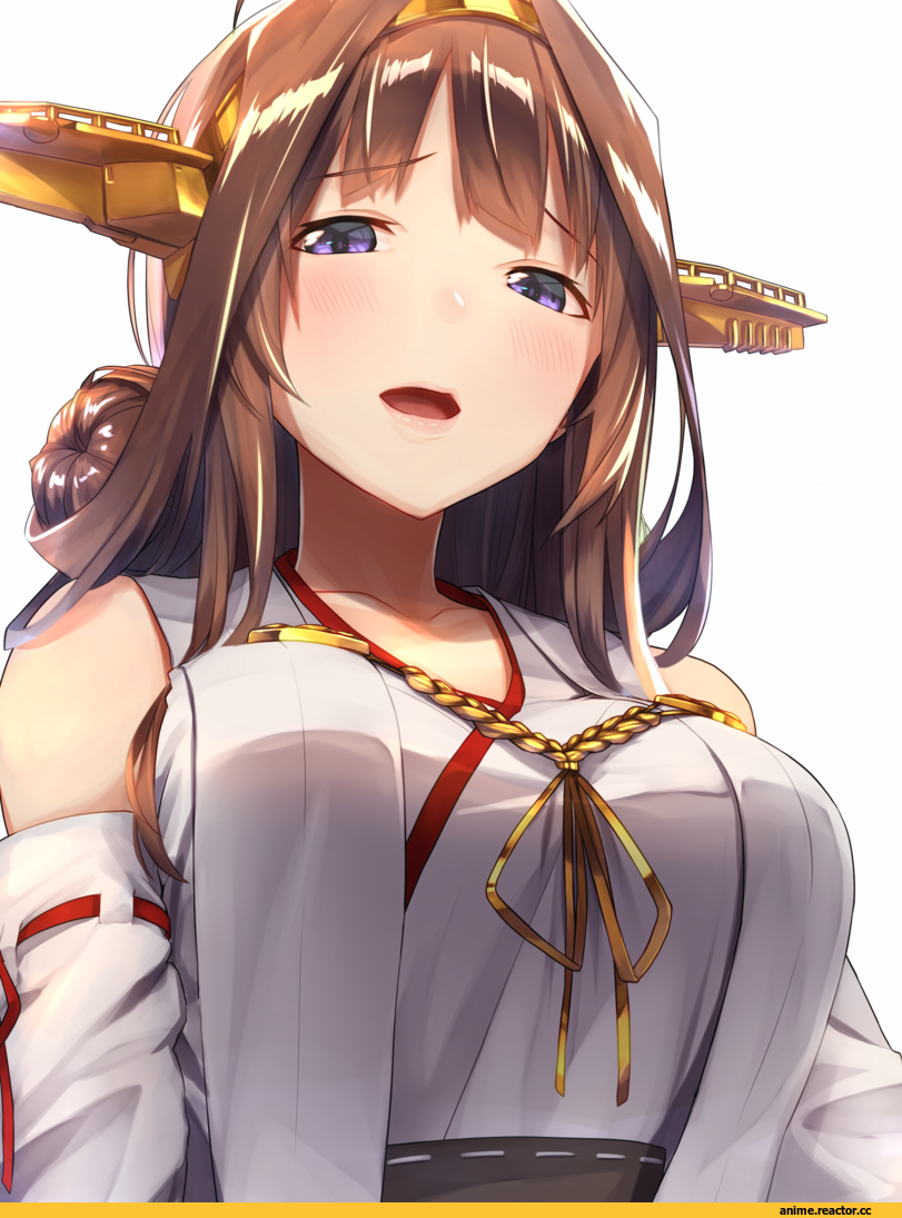 Kantai Collection, Baffu, Anime Art, Kongou (Kantai Collection), Anime