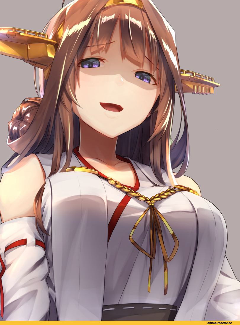 Kantai Collection, Baffu, Anime Art, Kongou (Kantai Collection), Anime