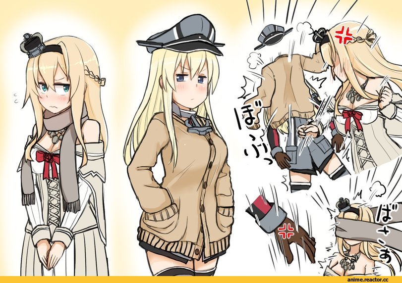 atsushi (aaa-bbb), Warspite (Kantai Collection), Kantai Collection, Bismarck (Kantai Collection), Anime