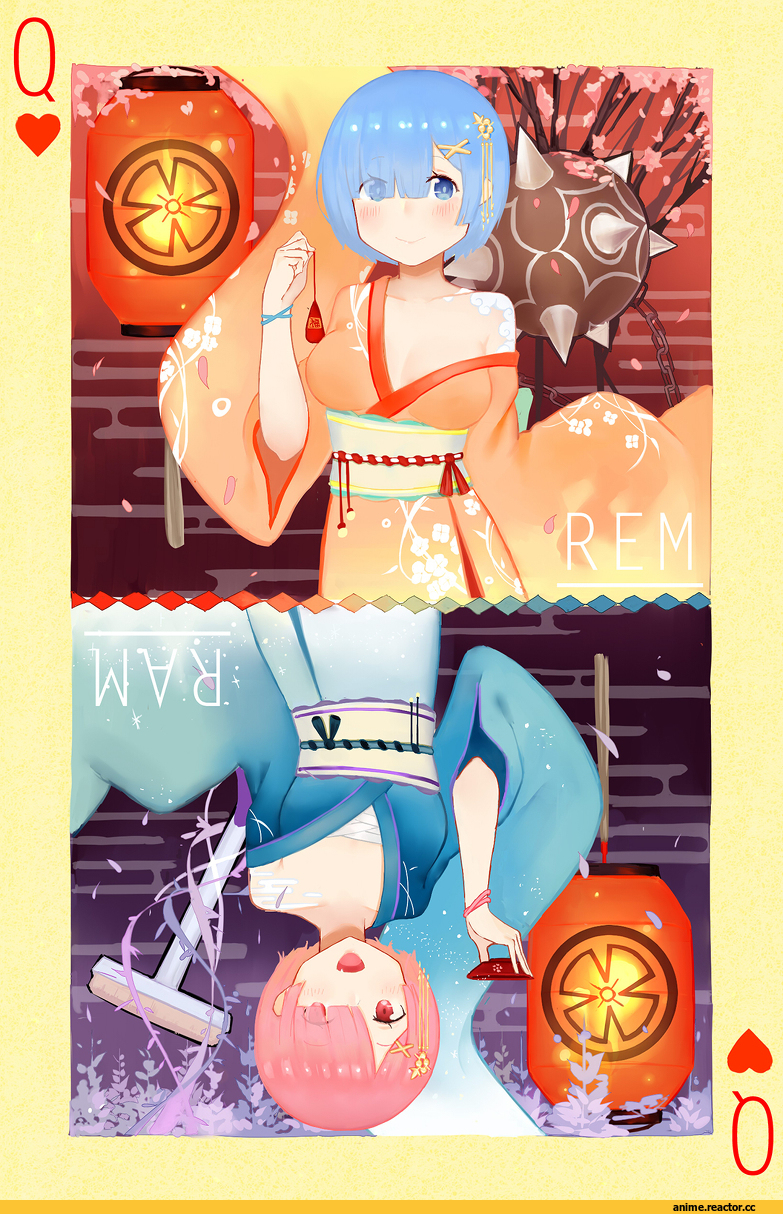 Re Zero Kara Hajimeru Isekai Seikatsu, Ram (Re Zero), Rem (re zero), oka ball, Anime