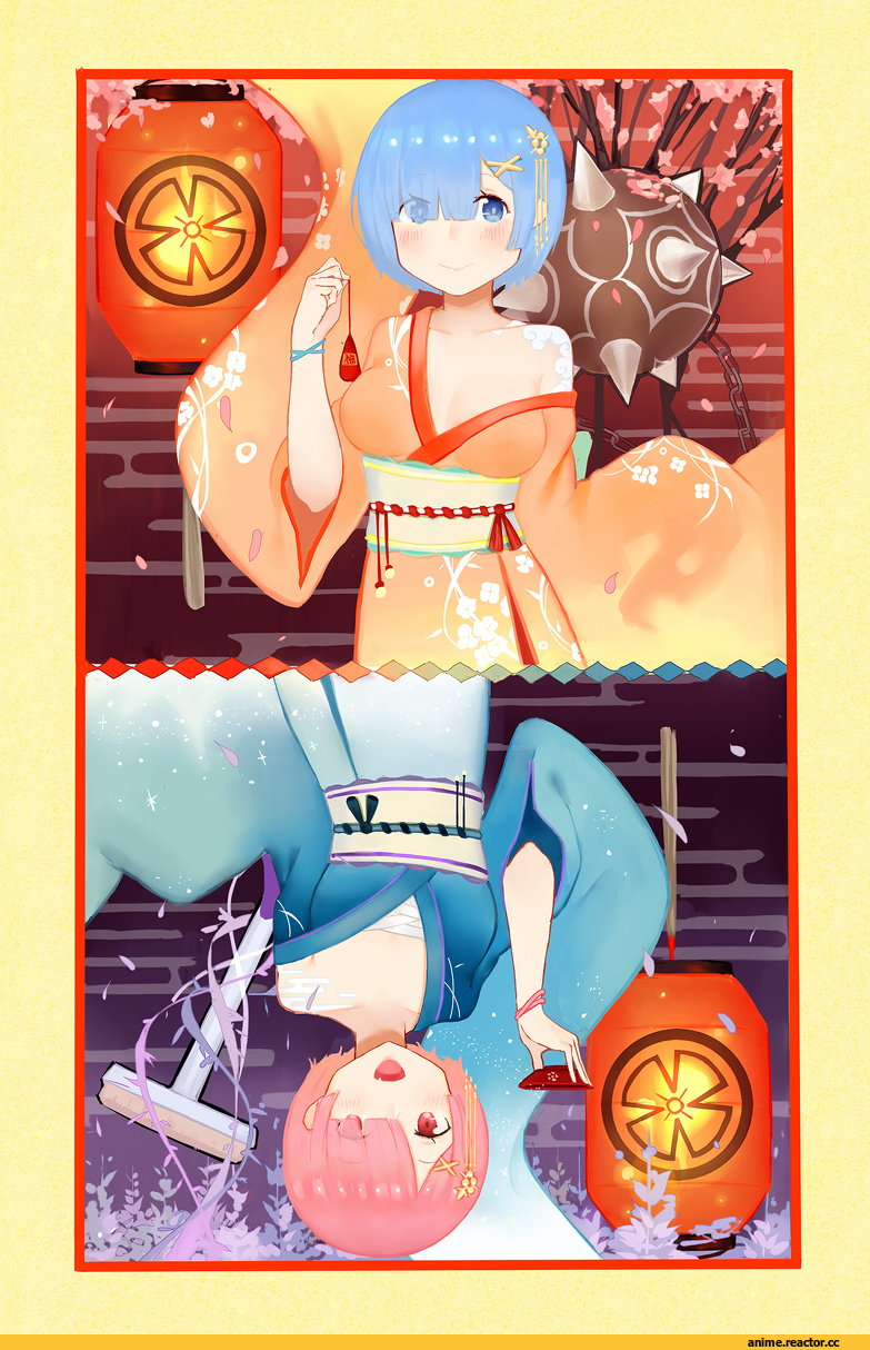 Re Zero Kara Hajimeru Isekai Seikatsu, Ram (Re Zero), Rem (re zero), oka ball, Anime