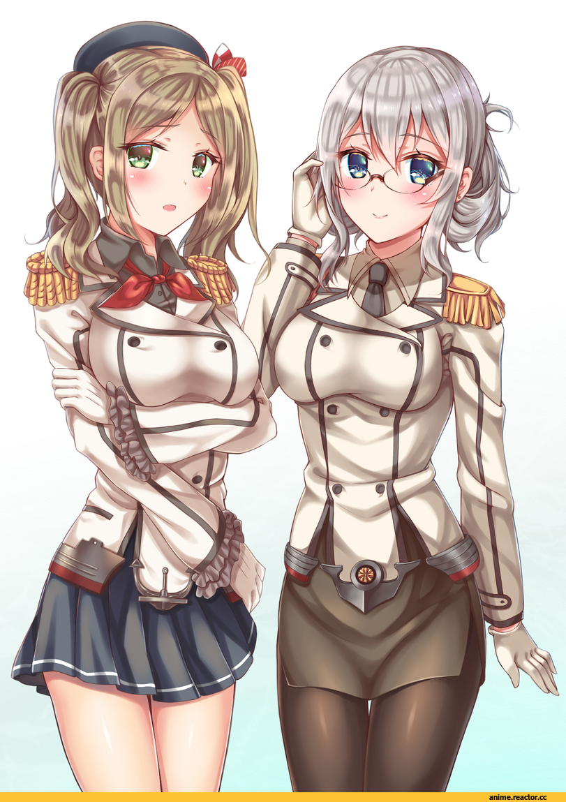 zhou yu (ppaaqz1995), Kashima (Kantai Collection), Kantai Collection, Katori (Kantai Collection), Megane, Anime