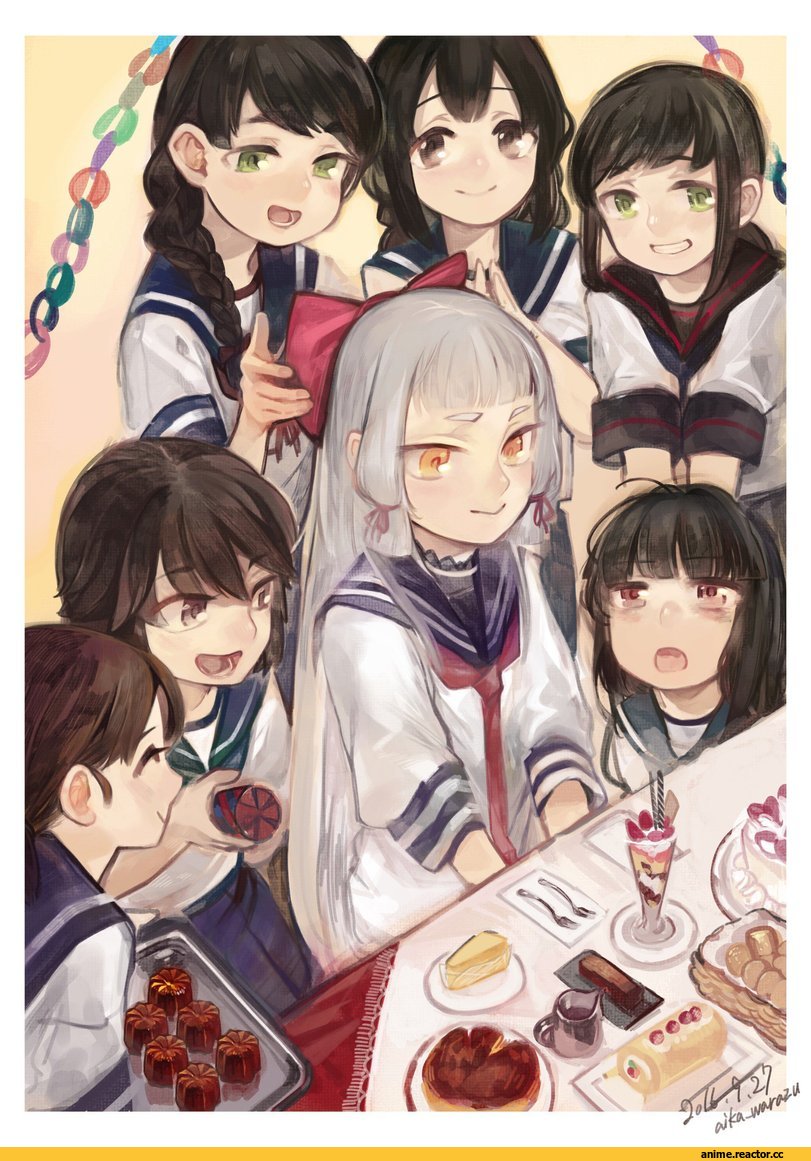 Fubuki (Kantai Collection), Kantai Collection, Hatsuyuki (Kantai Collection), Isonami, Miyuki (Kantai Collection), Murakumo (Kantai Collection), Shirayuki (kantai collection), uranami (kantai collection), aika warazu, Anime