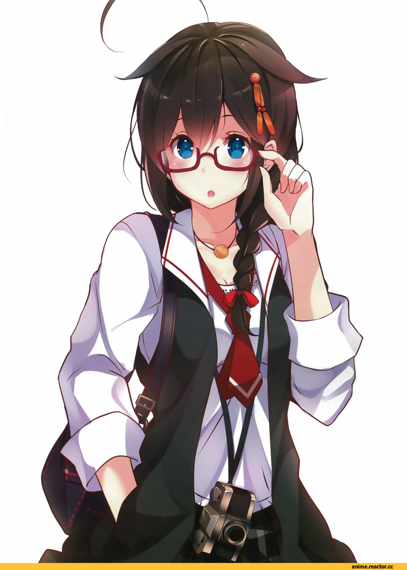 Shigure (Kantai Collection), Kantai Collection, kujou ichiso, Megane, Anime