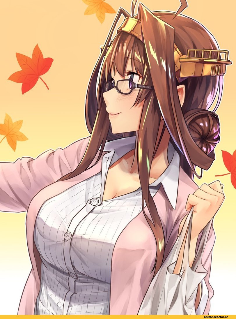 Kongou (Kantai Collection), Kantai Collection, Baffu, Anime Art, Megane, Anime