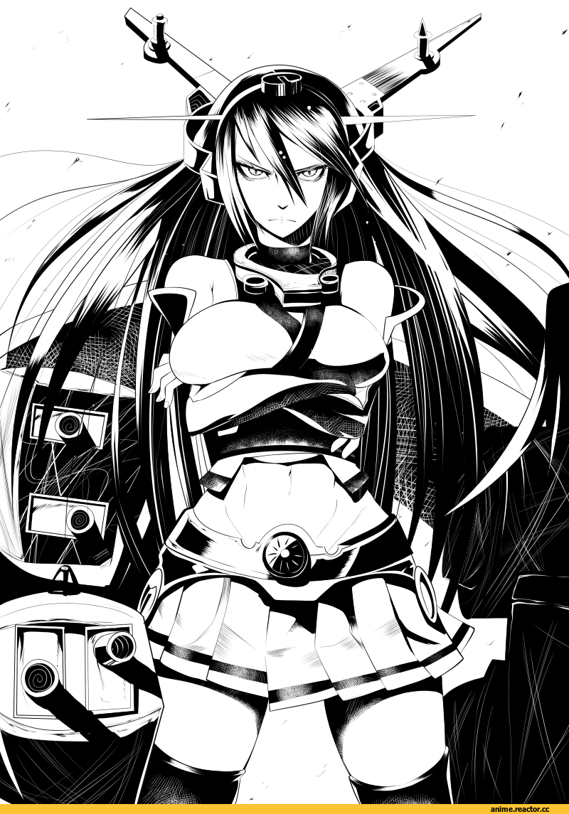 Nagato (Kantai Collection), Kantai Collection, drshellon, Monochrome (Anime), Anime