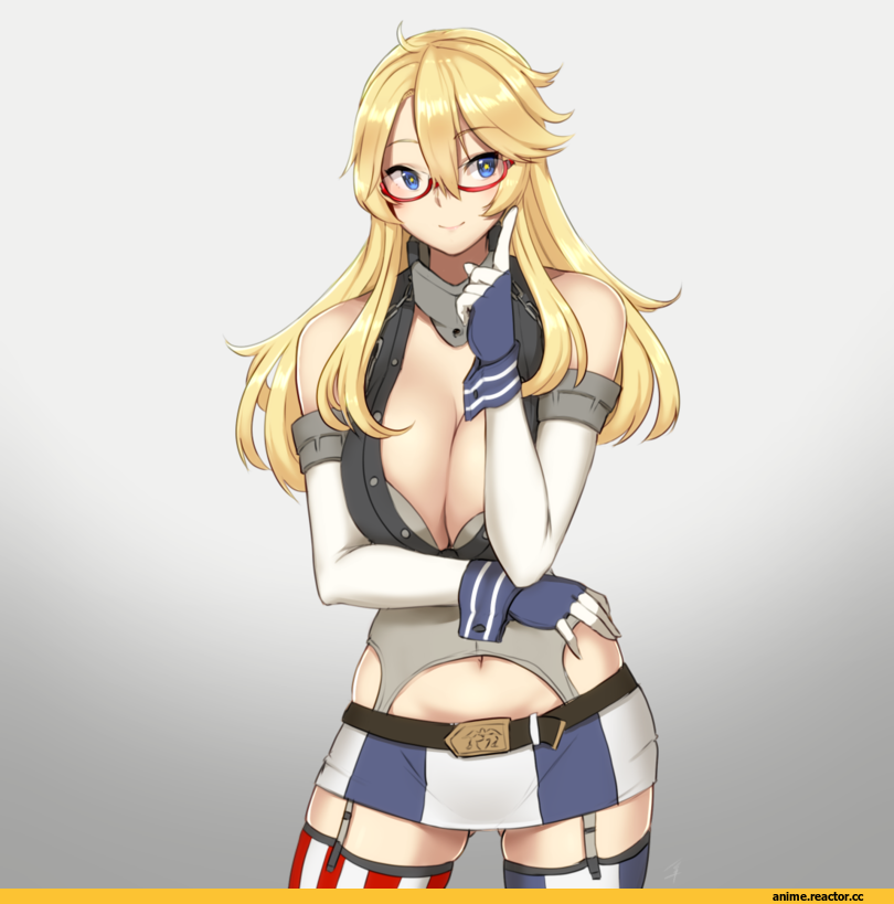 Taka (vert 320), Iowa (Kantai Collection), Kantai Collection, Megane, Anime