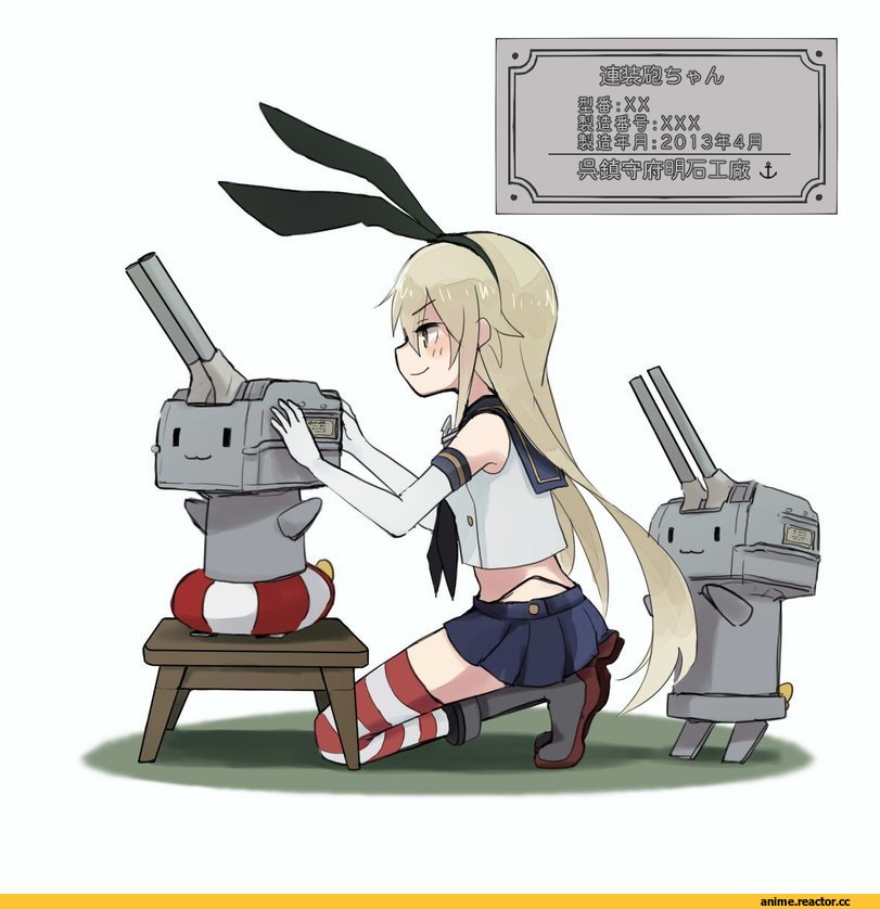 Kantai Collection, rensouhou-chan, shimakaze (kantai collection), Annin Musou, Anime Art, Anime