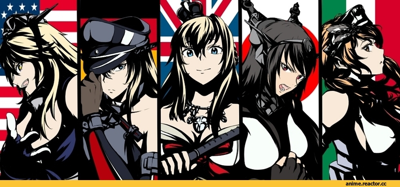 kizeminato, Iowa (Kantai Collection), Kantai Collection, Bismarck (Kantai Collection), Warspite (Kantai Collection), Nagato (Kantai Collection), Littorio (Kantai Collection), Anime