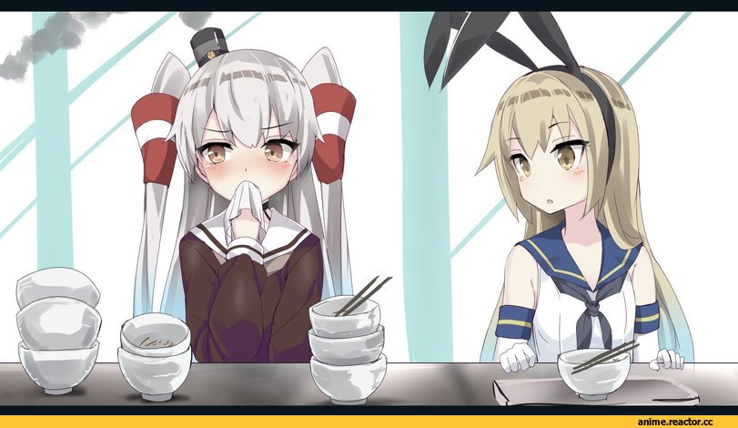 Shimakaze, Kantai Collection, Amatsukaze (Kantai Collection), heavens thunder (byakuya-part2), Anime