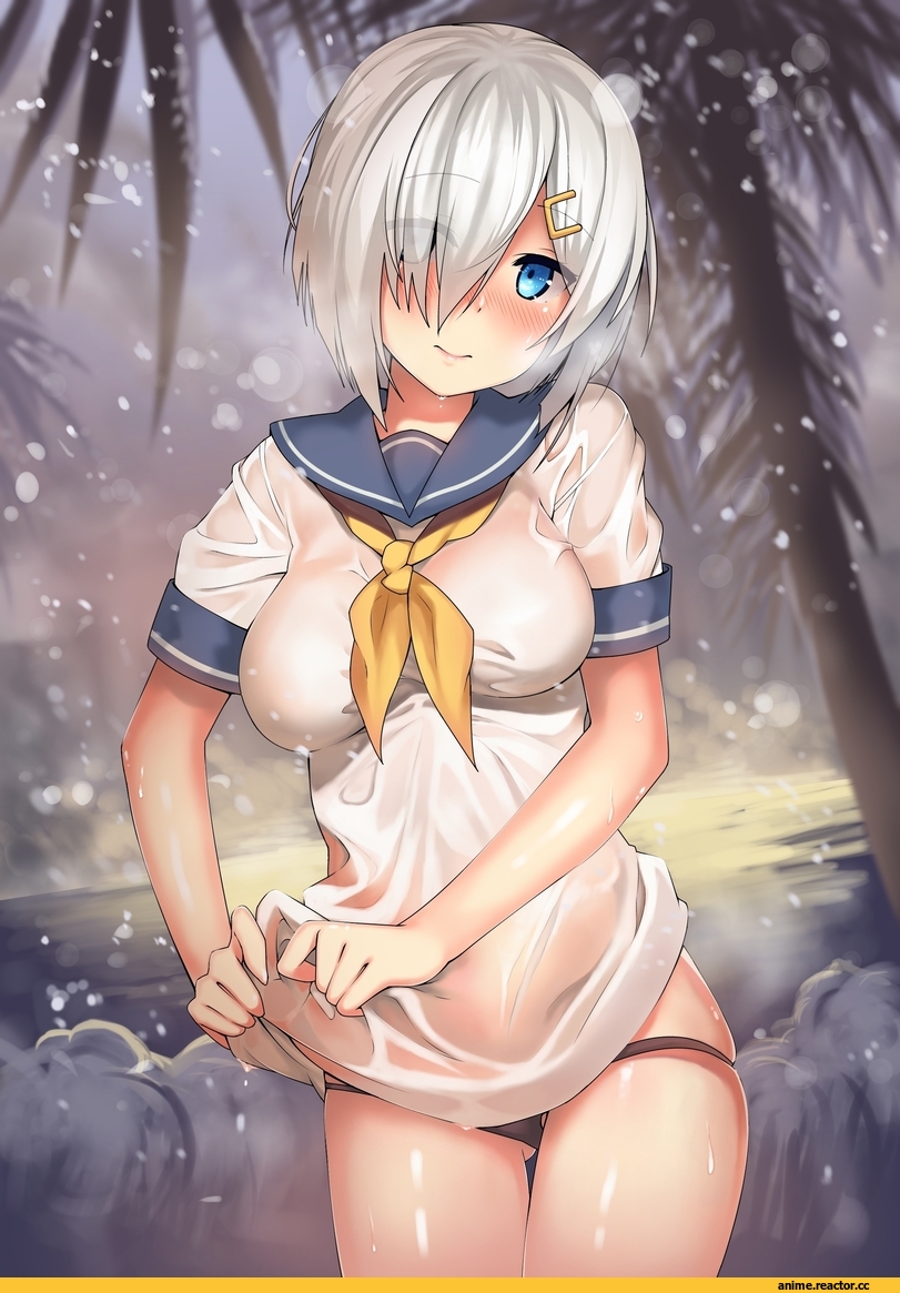 Kawai (Purplrpouni), Anime Art, Hamakaze (Kantai Collection), Kantai Collection, Anime Ero Pantsu, Anime Ero, Anime Ero Swim, Anime