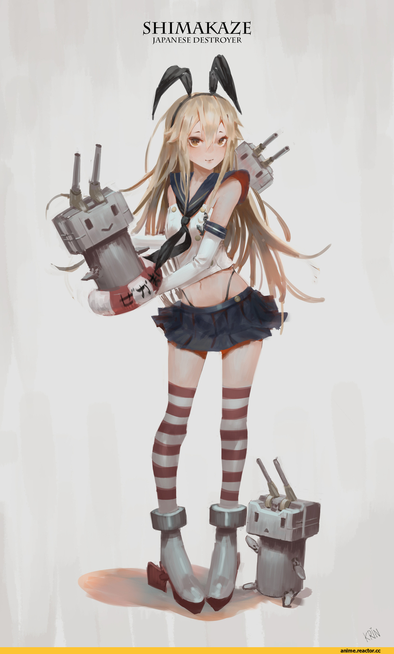 Shimakaze, Kantai Collection, krin, Anime