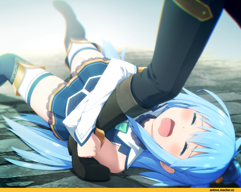 Aqua (KonoSuba), KonoSuba, Satou Kazuma, Haribote (Tarao), Anime Art, Anime