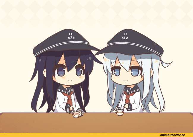 Akatsuki, Kantai Collection, Hibiki (Kantai Collection), anime gif, nor nao, Anime