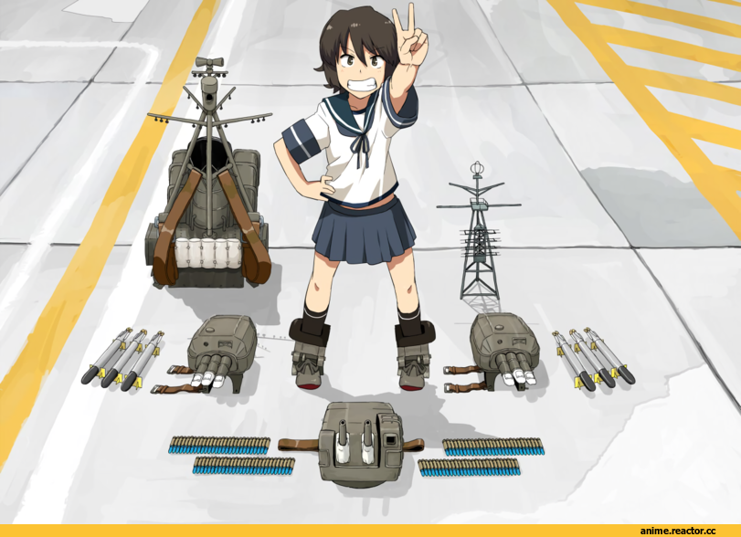 Kantai Collection, Miyuki (Kantai Collection), kozou (rifa), Anime