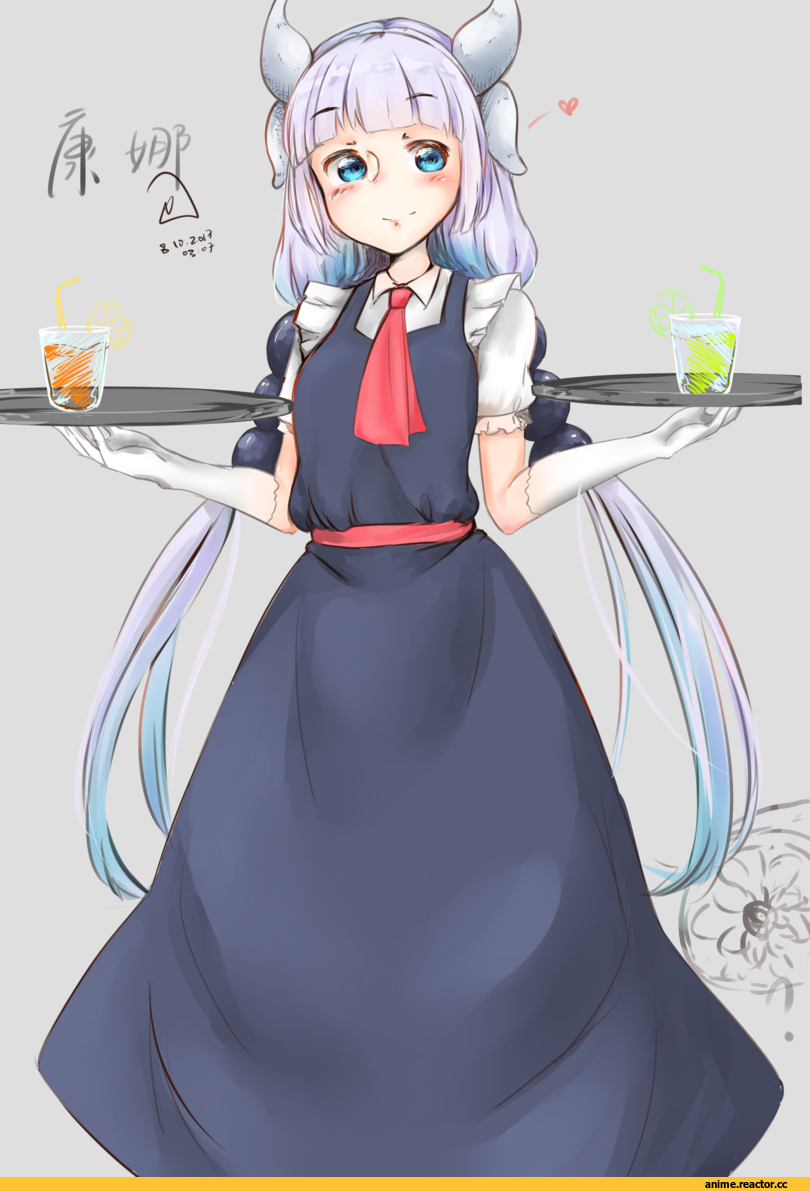 Kanna Kamui, Kobayashi-san Chi no Maid Dragon, Maid, Dragon Girl (Anime), Monster Girl (Anime), Anime Art, Anime