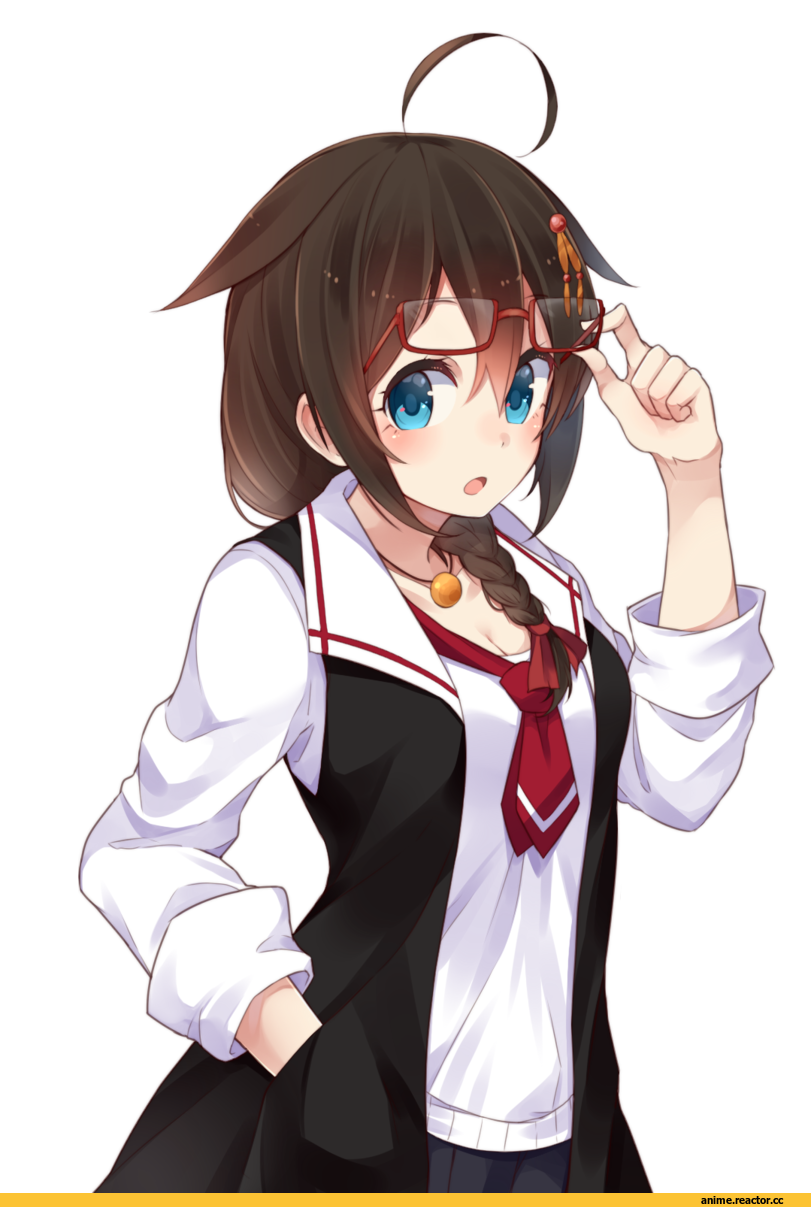 Shigure (Kantai Collection), Kantai Collection, Megane, makiya 1919, Anime
