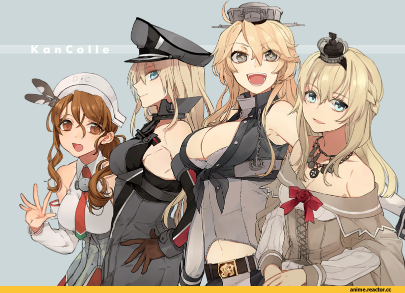 Bismarck (Kantai Collection), Kantai Collection, Iowa (Kantai Collection), Littorio (Kantai Collection), Warspite (Kantai Collection), hita (hitapita), Anime