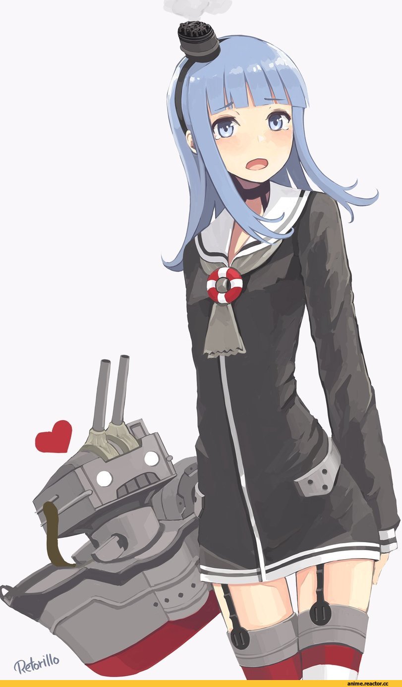 Hatsukaze, Kantai Collection, rensouhou-kun, retorillo, Anime