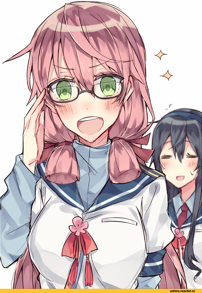 Кантай комиксы, Anime Комиксы, nonco, Ushio (Kantai Collection), Kantai Collection, Iowa (Kantai Collection), 4koma, Anime