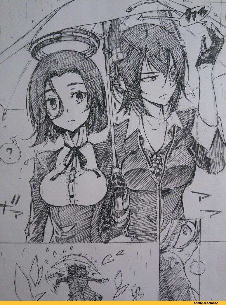 kojima takeshi, Monochrome (Anime), Tatsuta, Kantai Collection, Tenryuu, удалённое, Anime