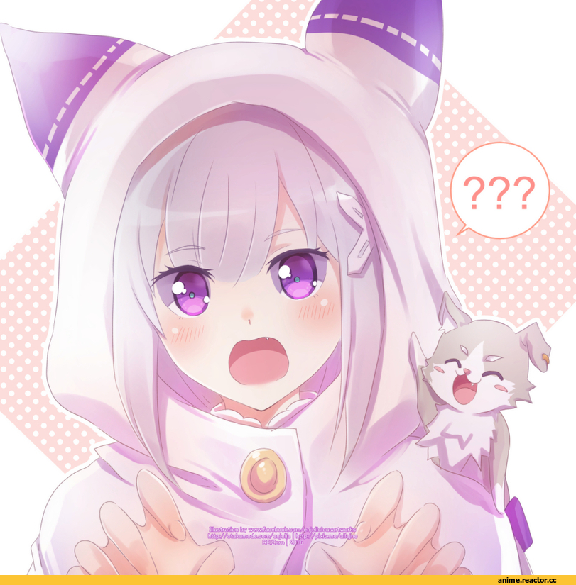 Emilia (re zero), Re Zero Kara Hajimeru Isekai Seikatsu, ailejne, Anime