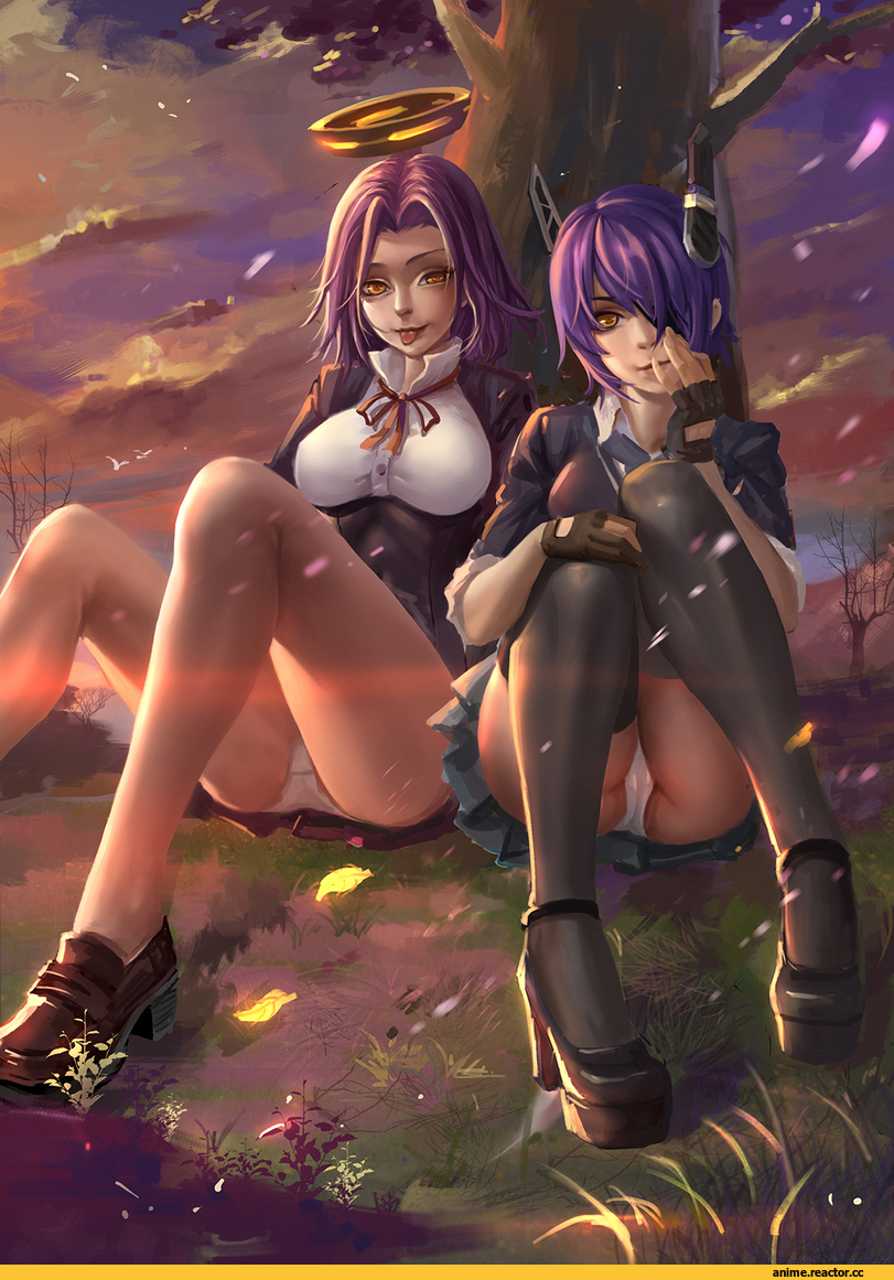 Lalan Fengchu, Anime Art, Tatsuta, Kantai Collection, Tenryuu, Anime Ero Pantsu, Anime Ero, Anime