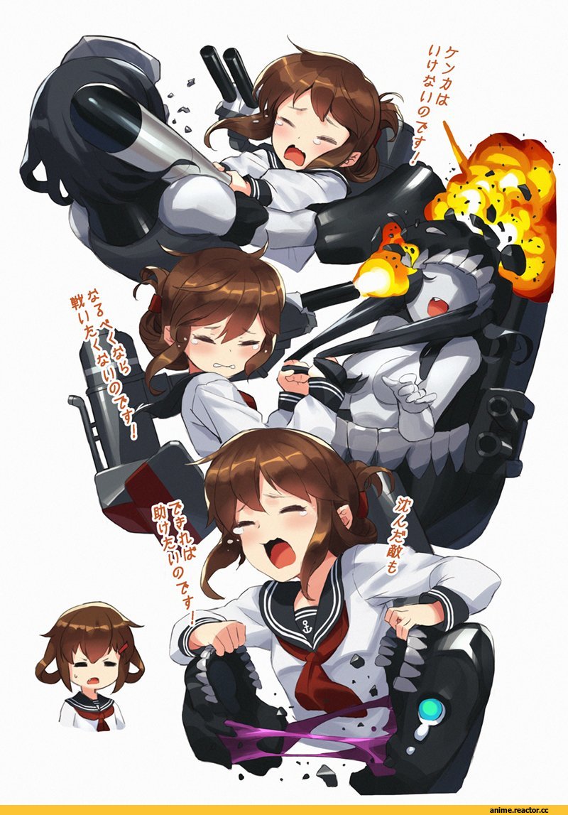 So-class Submarine, Kantai Collection, Chi-Class Torpedo Cruiser, I-Class Destroyer, Ikazuchi, Inazuma (Kantai Collection), Bacius, artist, Anime