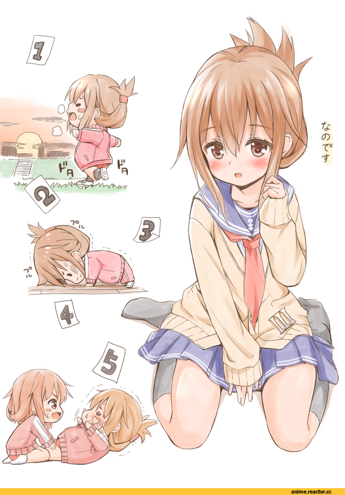 fujishima shinnosuke, Ikazuchi, Kantai Collection, Inazuma (Kantai Collection), Anime