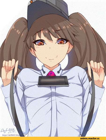 Ryuujou, Kantai Collection, def (chronowarld), anime gif, tawawa challenge, Anime