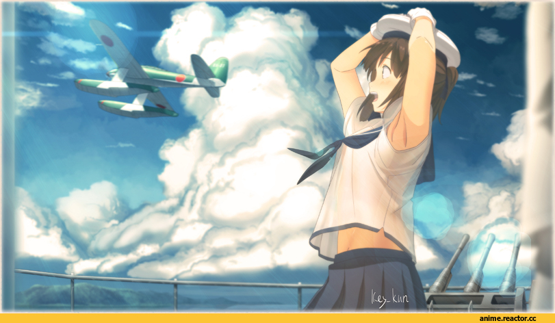 key kun, I-401, Kantai Collection, Hiyou (Kantai Collection), Anime