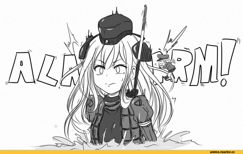 Fairy (Kantai Collection), Kantai Collection, U-511 (Kantai Collection), ViperXTR, Monochrome (Anime), Anime