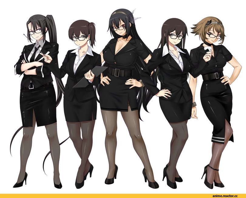 Akagi (Kantai Collection), Kantai Collection, Kaga (Kantai Collection), Mutsu (Kantai Collection), nachi (kantai collection), Nagato (Kantai Collection), shoumaru (gadget box), Megane, Anime