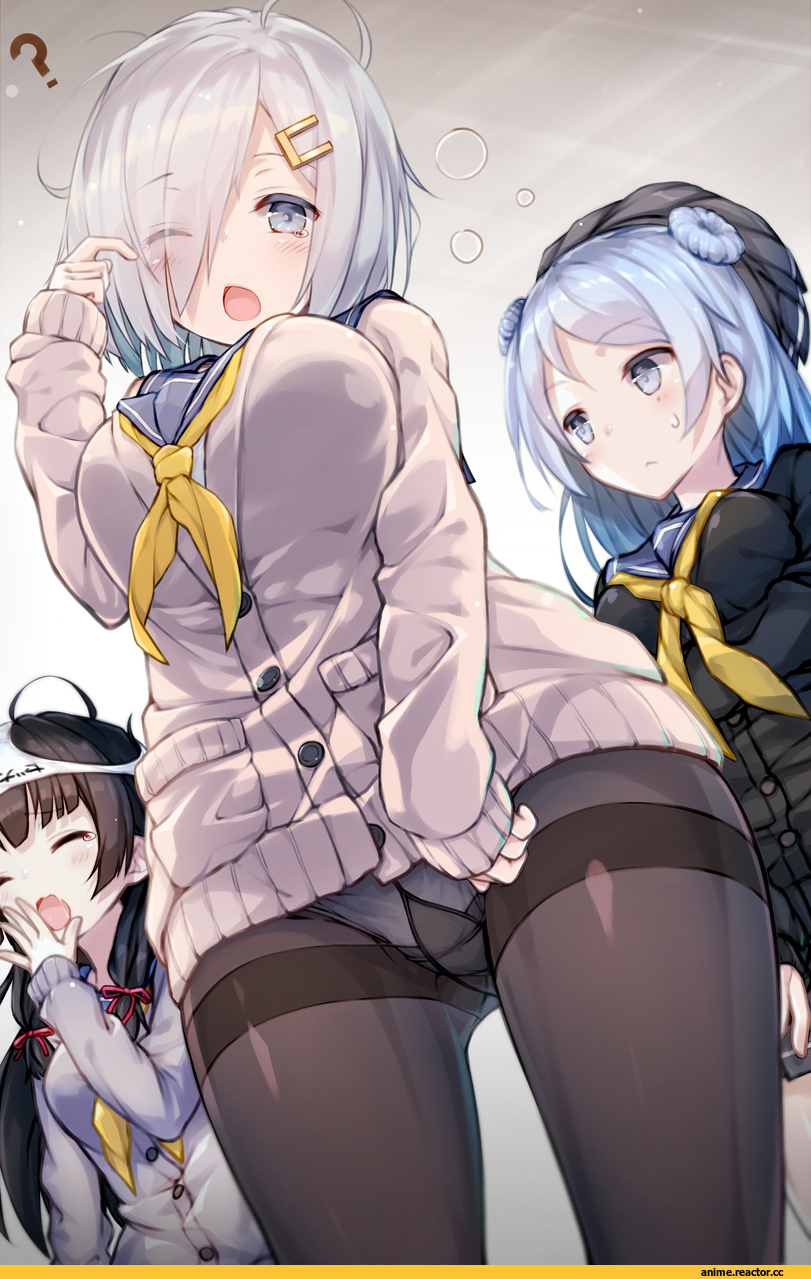 Isokaze (Kantai Collection), Kantai Collection, urakaze (kantai collection), Hamakaze (Kantai Collection), katoroku, Anime Ero Pantsu, Anime Ero, Anime