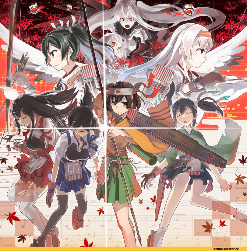 Kaga (Kantai Collection), Kantai Collection, Zuikaku, Shoukaku, Souryuu (Kantai Collection), Hiryuu, Akagi, Northern Ocean Hime, sugue 304, Aircraft Carrier Hime, Anime