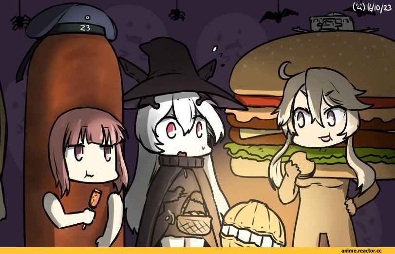 Hamu Koutarou, Anchorage Hime, Kantai Collection, Z3 Max Schultz (Kantai Collection), Iowa (Kantai Collection), Anime Halloween, Anime
