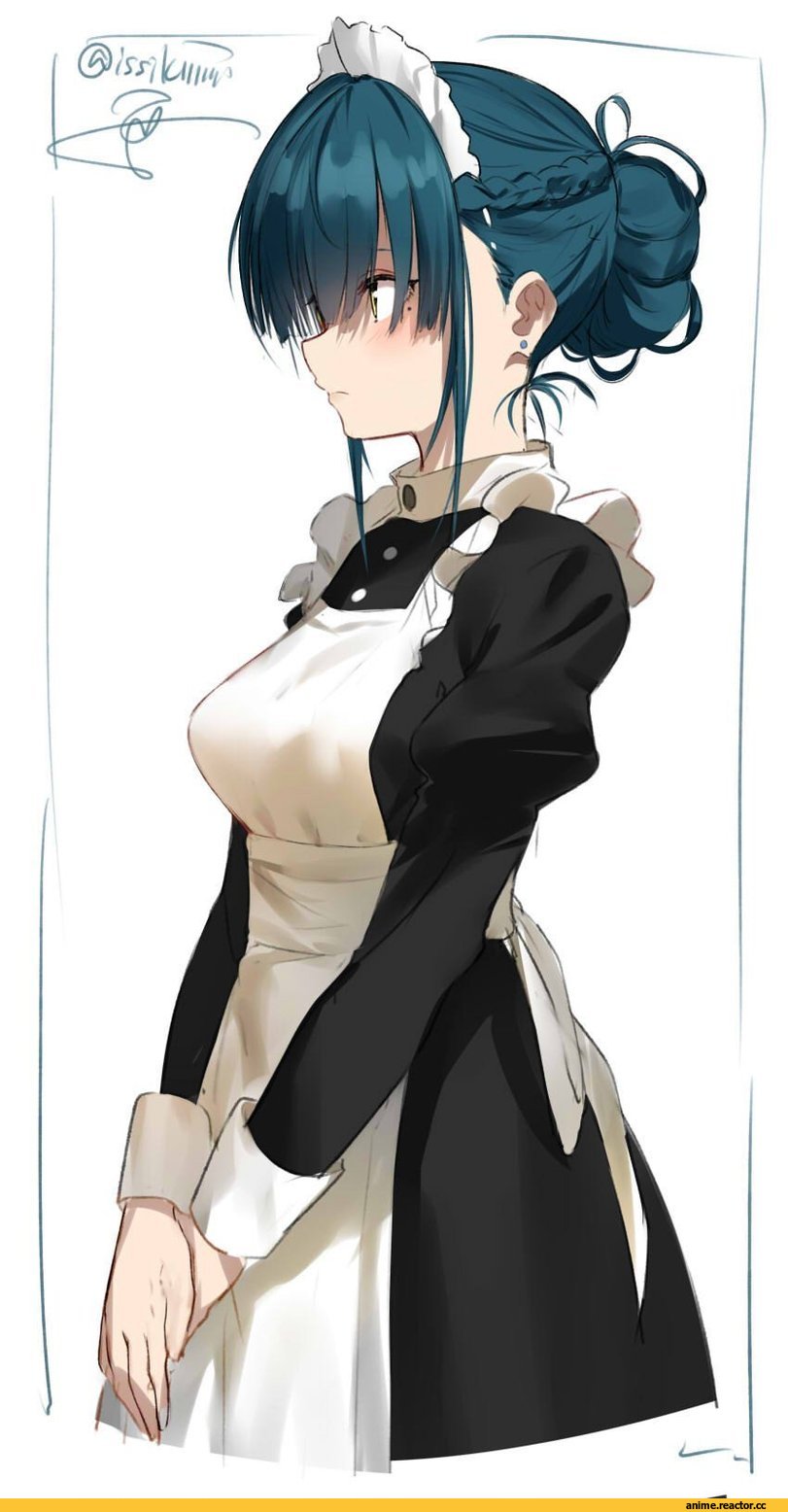 Isshiki (Ffmania7), Anime Art, Maid, AO, Anime