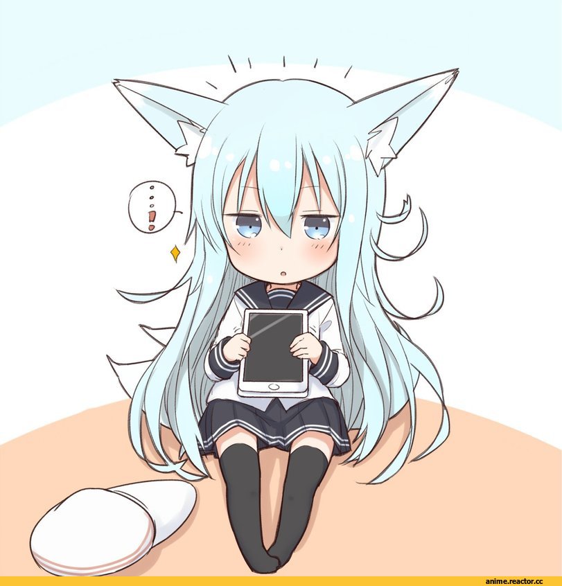 Nonono (Mino), Verniy, Kantai Collection, Animal Ears, Anime