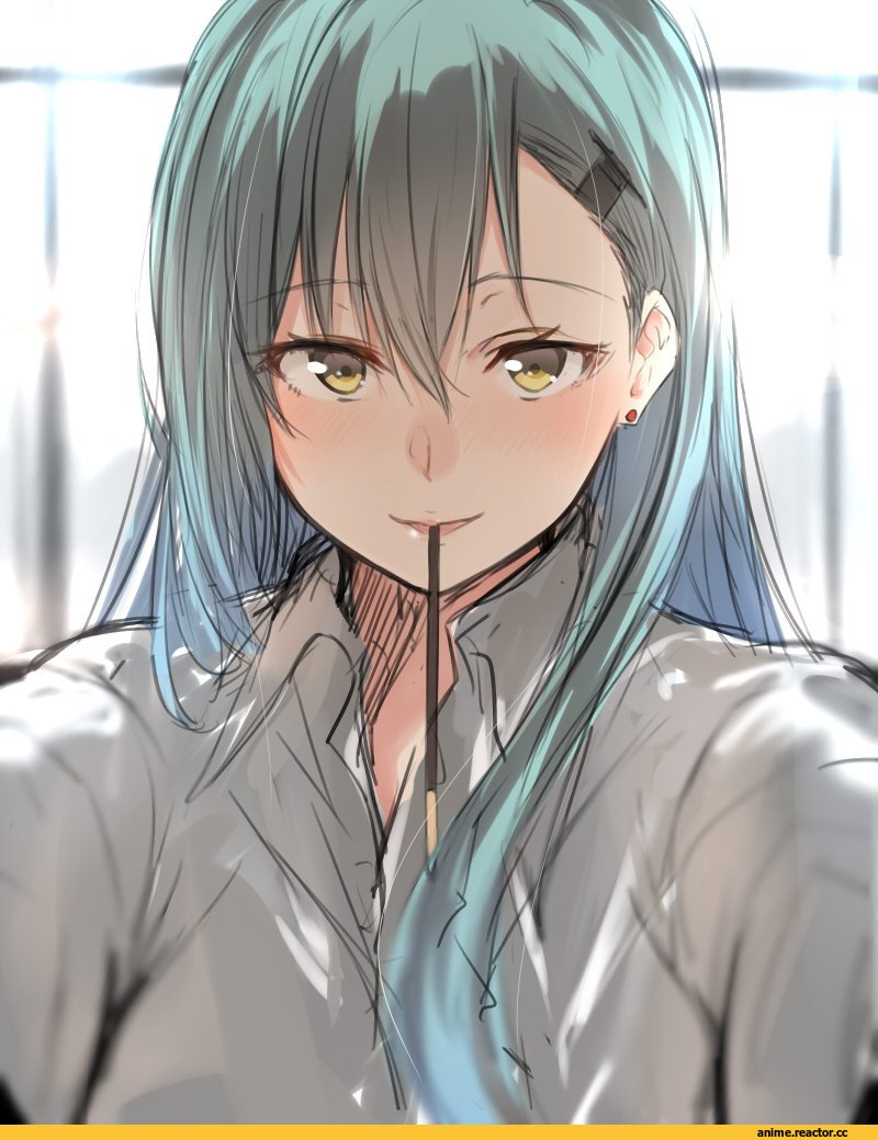 Suzuya (Kantai Collection), Kantai Collection, Isshiki (Ffmania7), Anime Art, Pocky, Anime