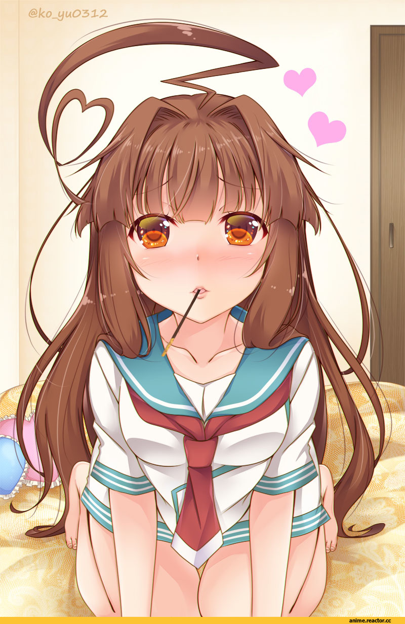 Kantai Collection, Kuma (Kantai Collection), yukina (black0312), Anime Art, Pocky, Anime
