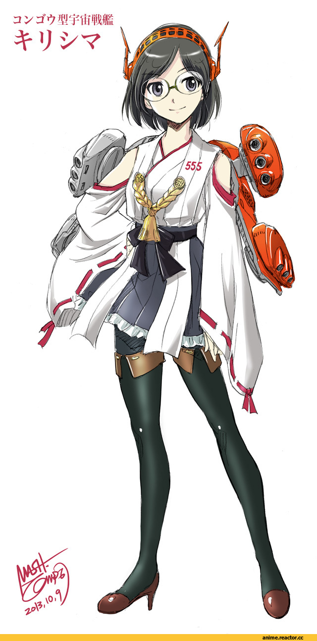 Kirishima (Kantai Collection), Kantai Collection, crossover, Space Battleship Yamato, nishikawa shinji, Anime