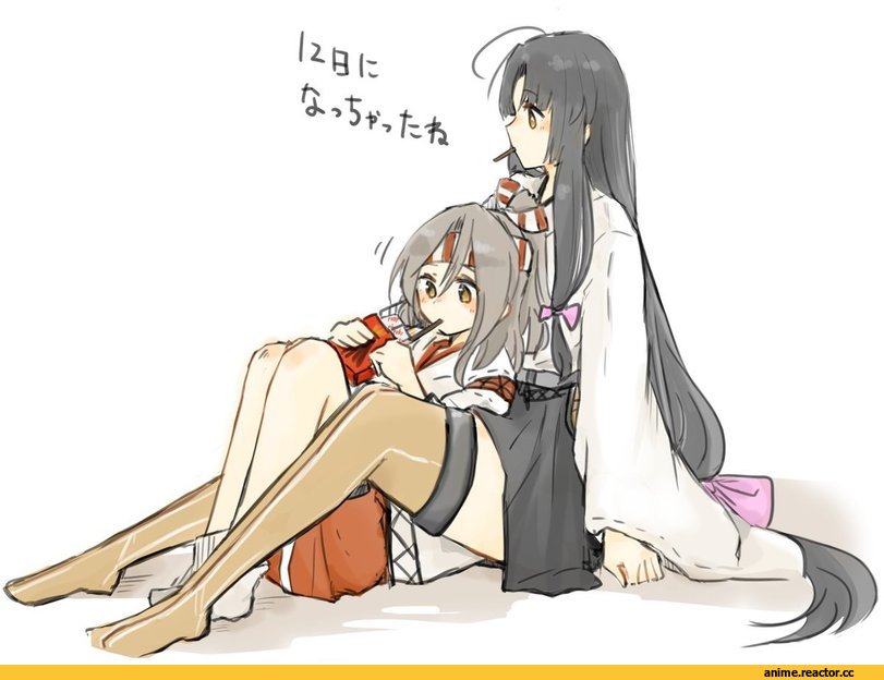 hibari (horse809cat), Zuihou, Kantai Collection, Shouhou, Pocky, Anime