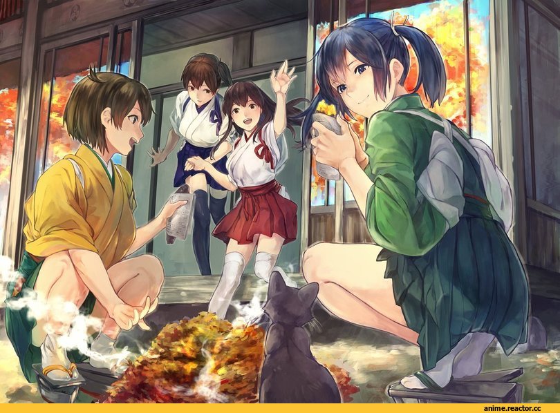 fukazaki (g425hw45), kaga, Kantai Collection, Akagi, Souryuu (Kantai Collection), Hiryuu, Anime