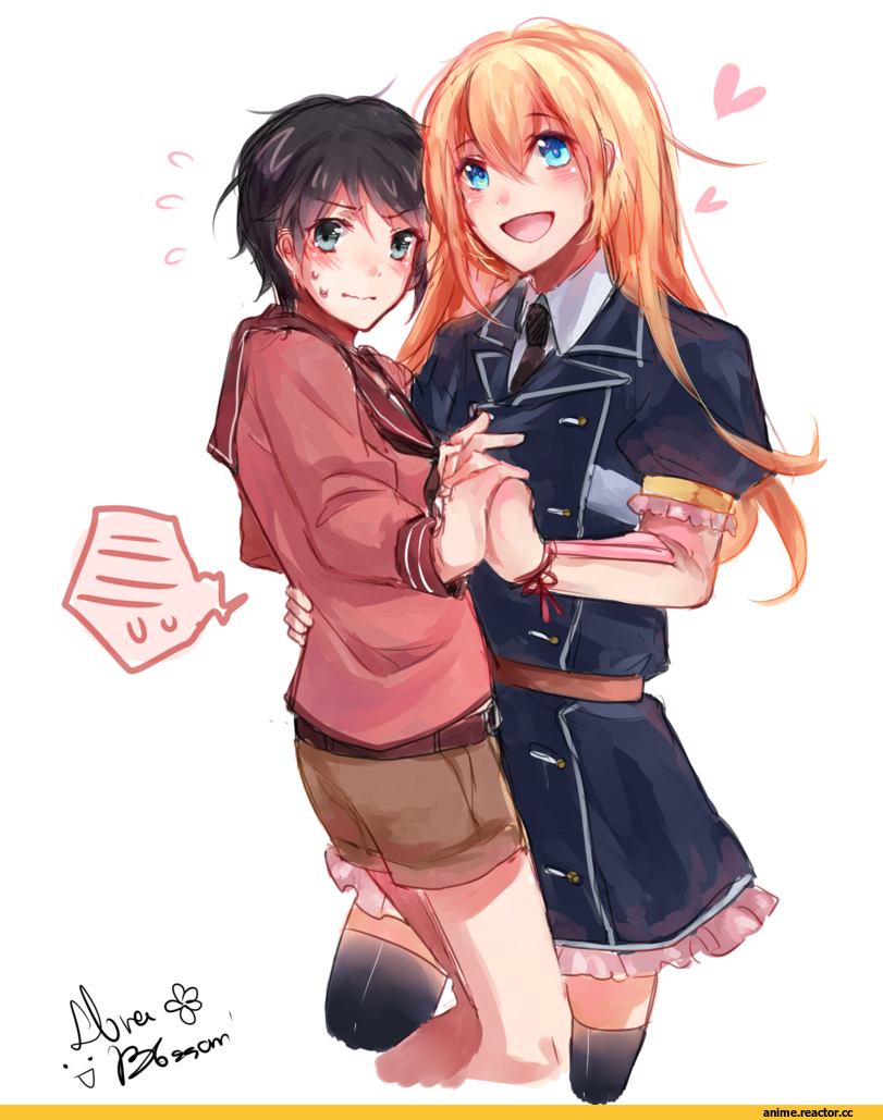 Mogami (Kantai Collection), Kantai Collection, midare toushirou, Touken Ranbu, flora blossom, crossover, Anime