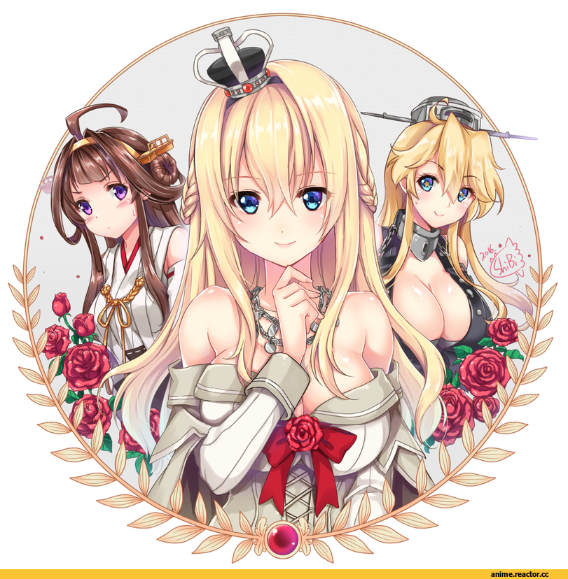 shibi, Kongou (Kantai Collection), Kantai Collection, Iowa (Kantai Collection), Warspite (Kantai Collection), Anime