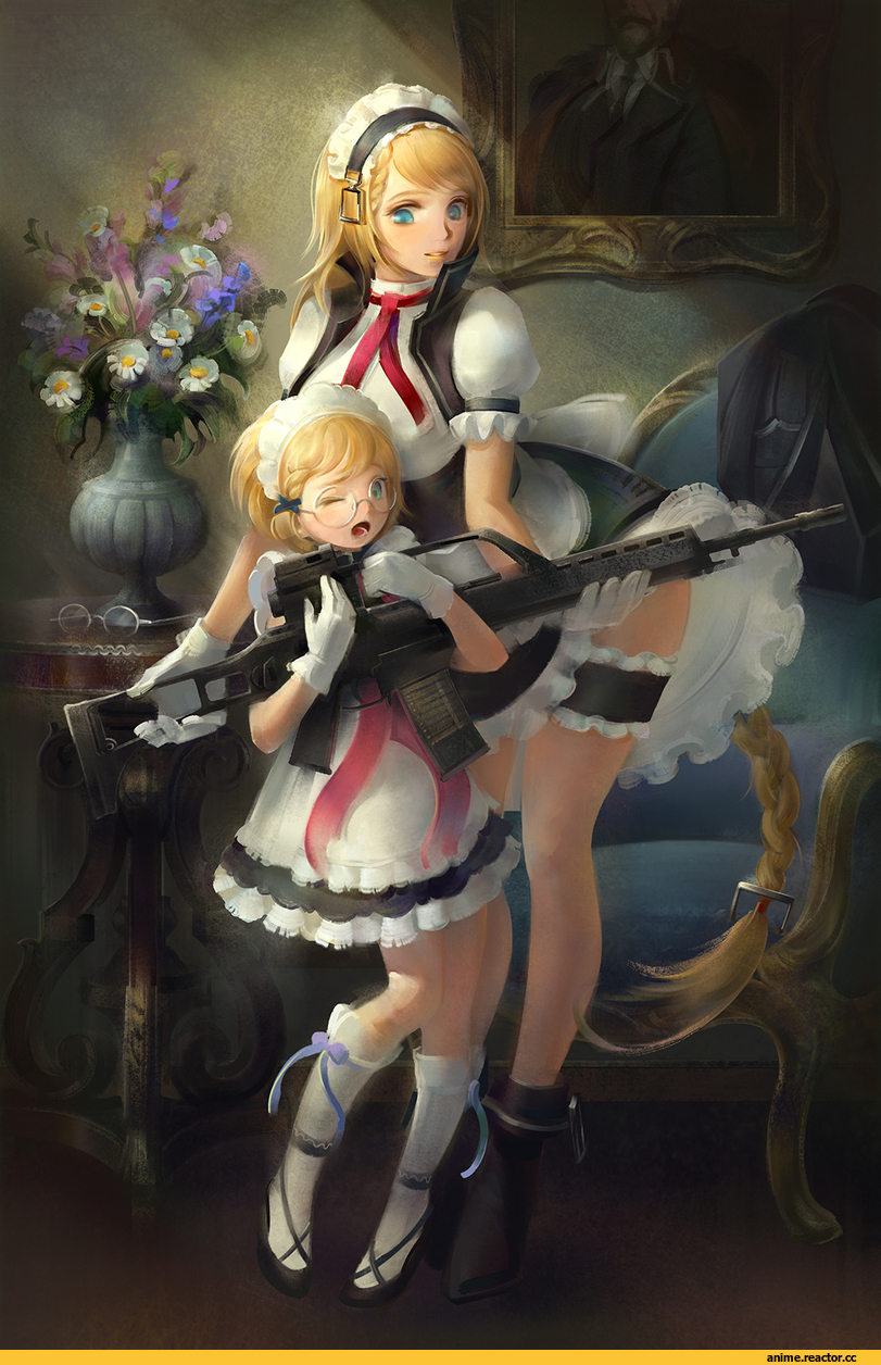 G36 (Girls Frontline), Girls Frontline, Maid, Anime Paint, Anime Art, Choseon, Megane, Anime