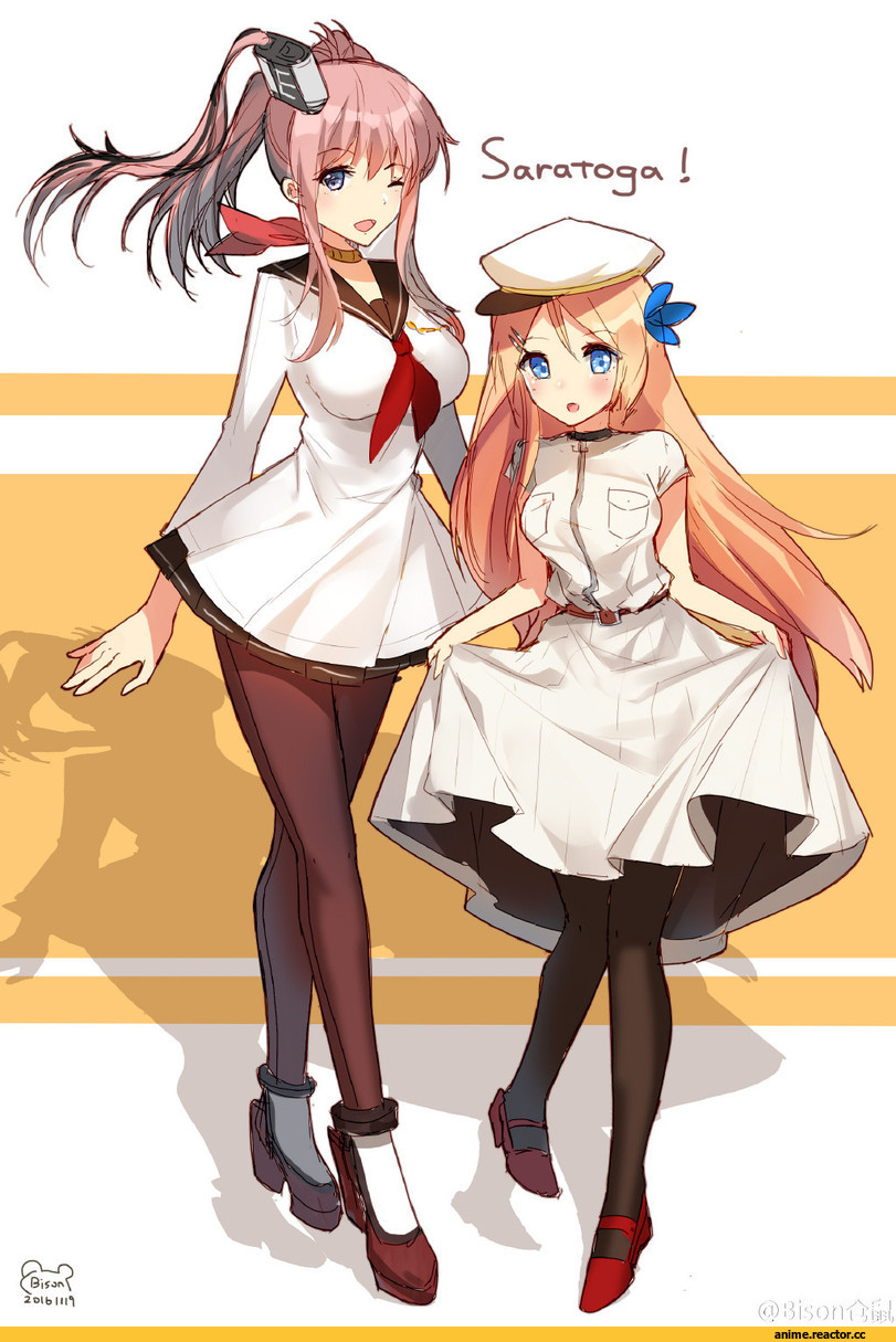 Kantai Collection, Saratoga (Kantai Collection), Saratoga (Warship Girls R), Warship Girls R, Bison Cangshu, Anime Art, Anime