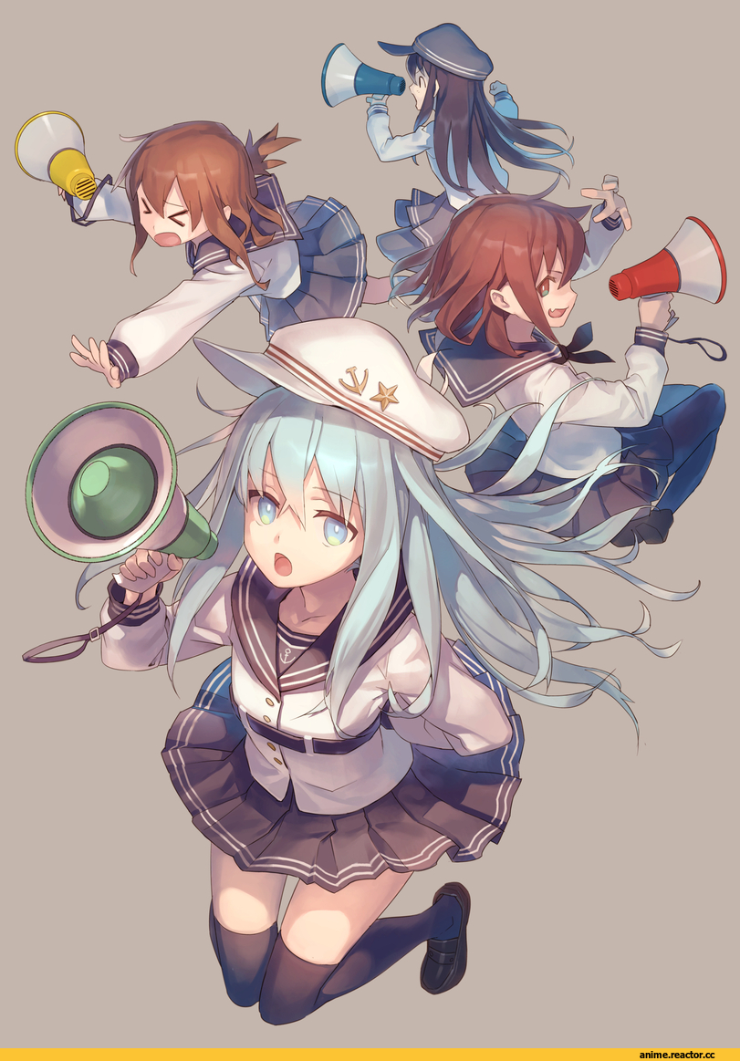 katahira (hiyama), Verniy, Kantai Collection, Akatsuki, Ikazuchi, Inazuma (Kantai Collection), Anime